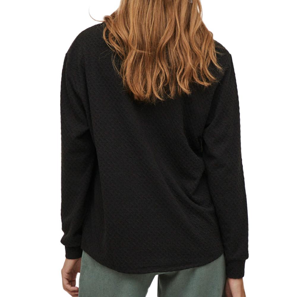 Pull Noir Femme Vila Structa vue 2