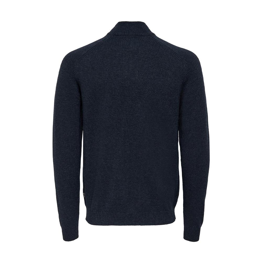 Pull 1/4 Zip Marine Homme Only & Sons Reg 7 vue 2