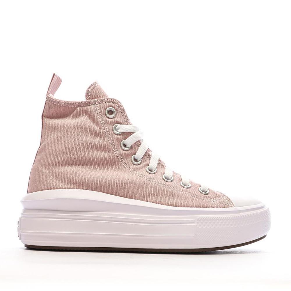 Baskets Roses Fille Converse All Star Move Platform A08745C vue 2