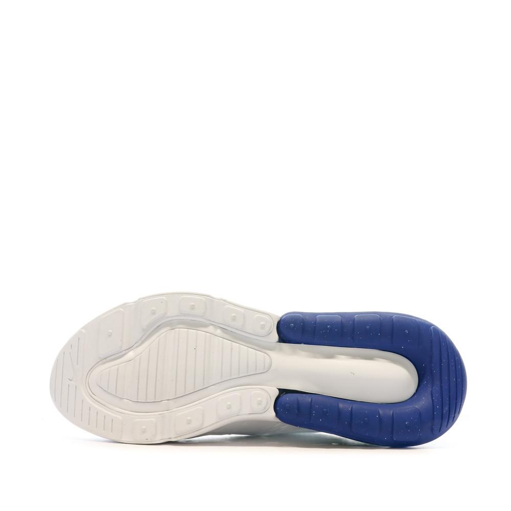 Baskets Blanches/Bleu Homme Nike Air Max 270 vue 7