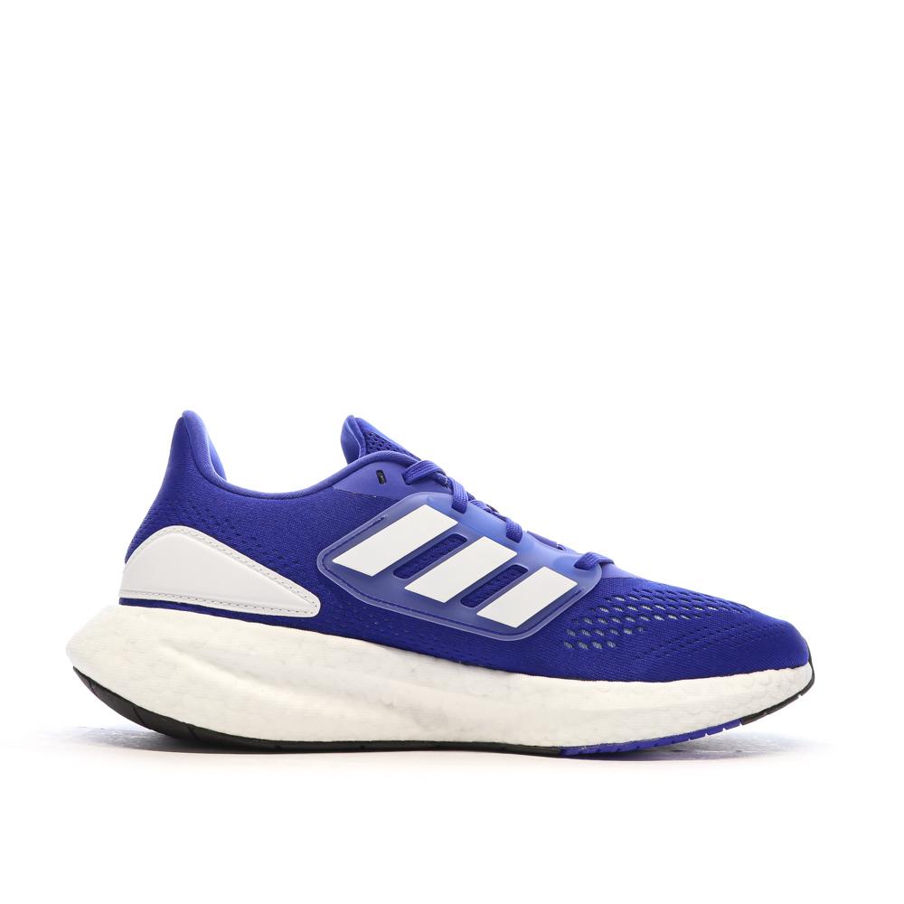 Chaussures de running Bleu/Blanc Homme Adidas Pureboost 22 vue 2