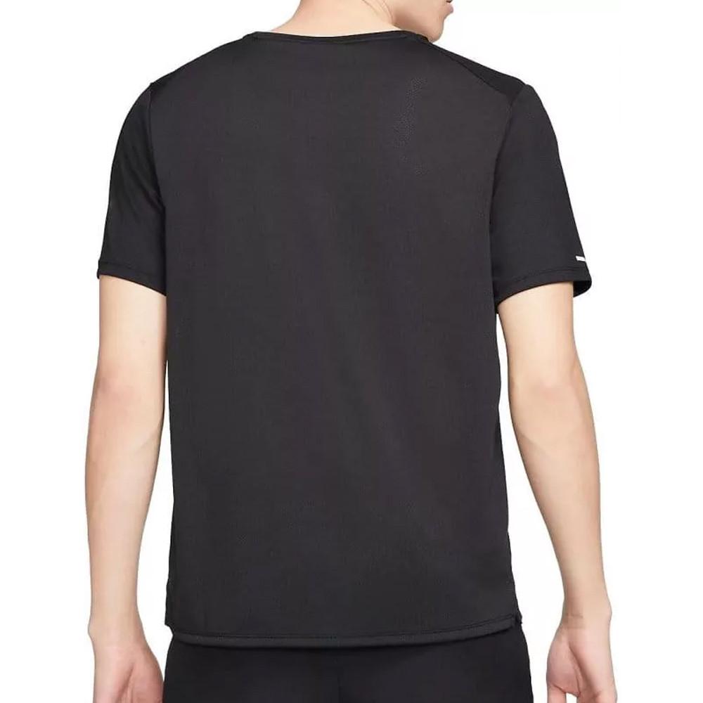 Maillot de sport Noir Homme Nike Miler Top vue 2