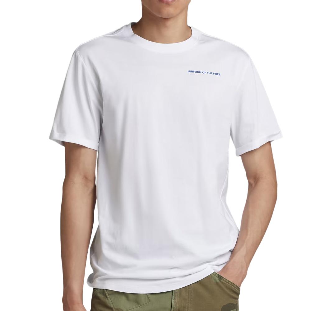 T-Shirt Weiß Mann G-Star Raw Lash Back günstig