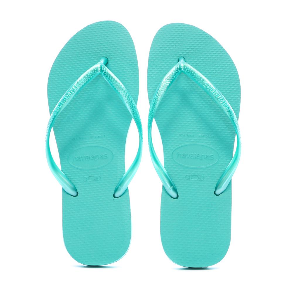 Tongs Turquoise Femme Havaianas Slim 1740 vue 3
