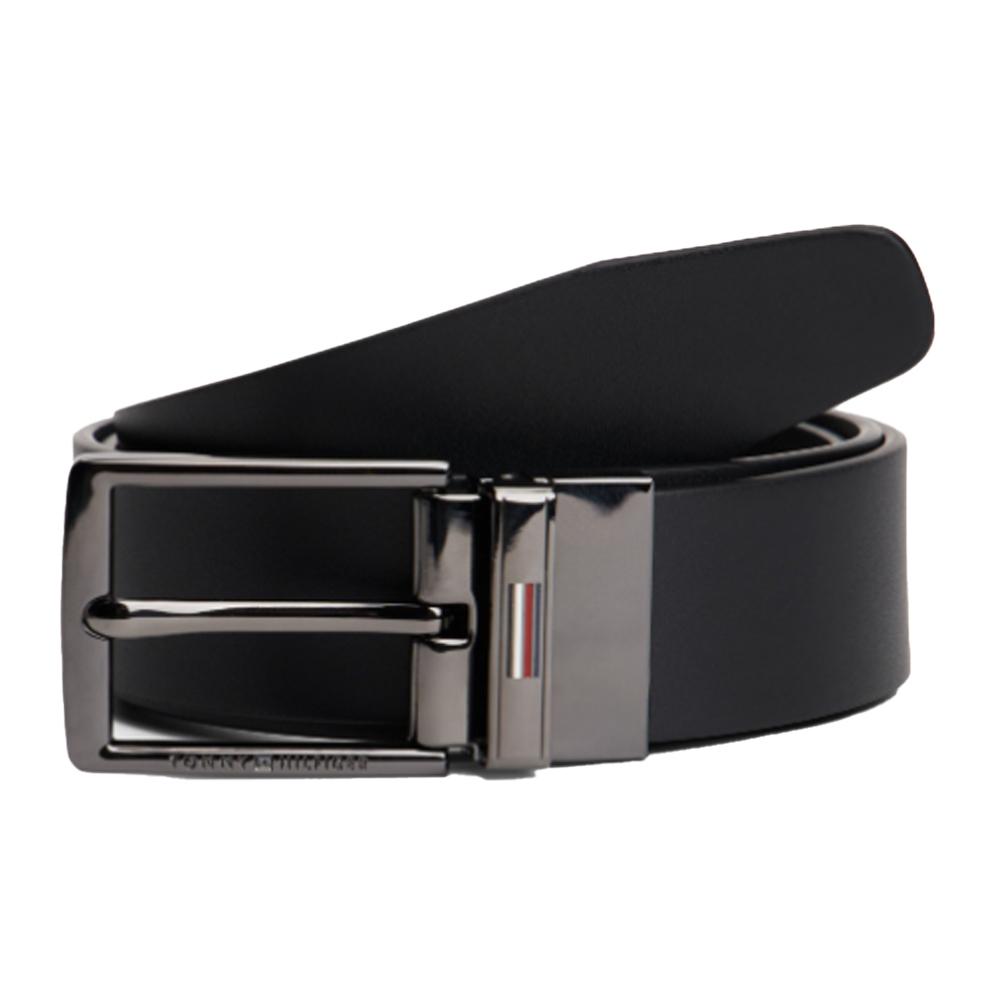Coffret cadeau ceinture réversible Noir Homme Tommy Hilfiger Business pas cher