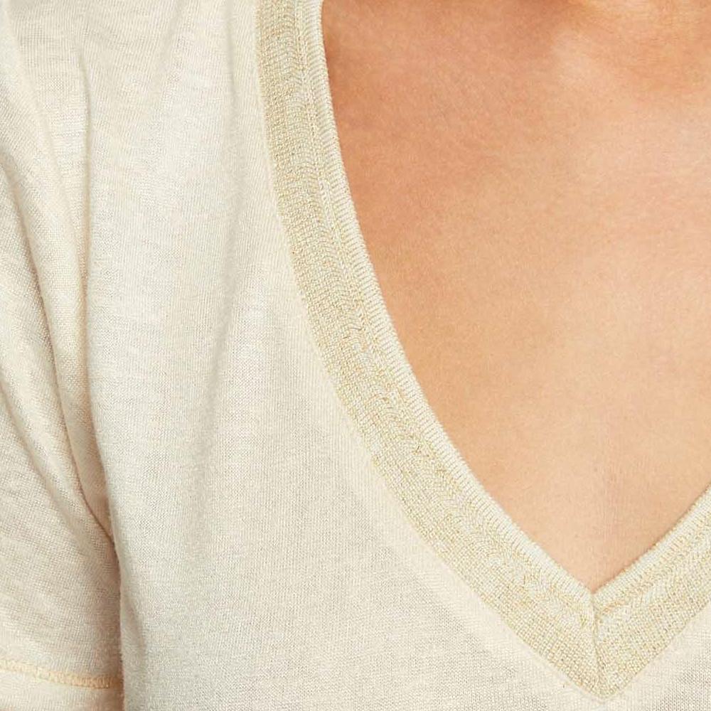 T-shirt Écru Femme Morgan Diwan vue 3