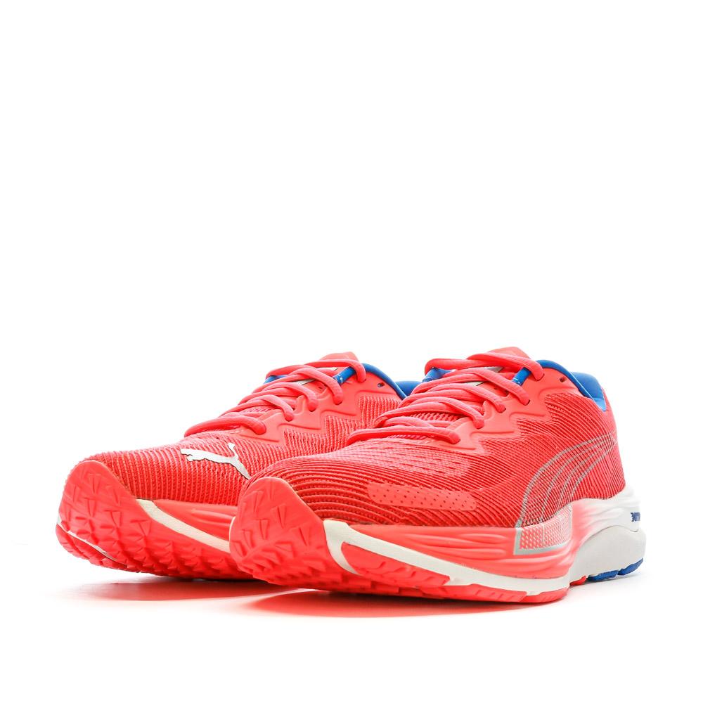 Chaussures de Running Rouge Femme Puma Velocity Nitro 2 vue 6