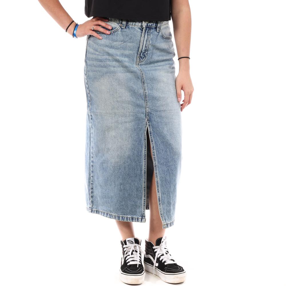 Langer Rock Blau Frau Jennyfer DAPONE günstig