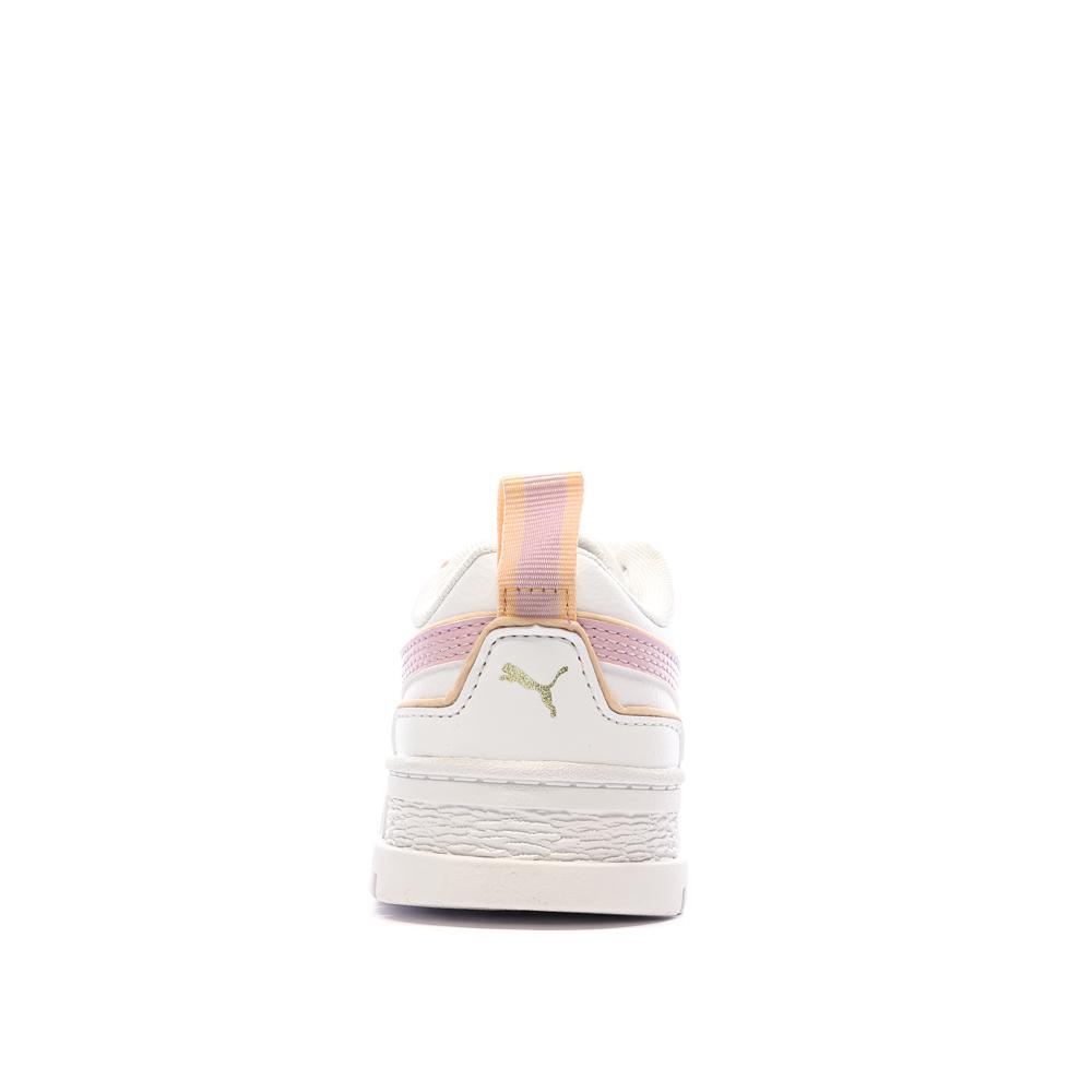 Baskets Blanches/Roses Fille Puma Mayze vue 3