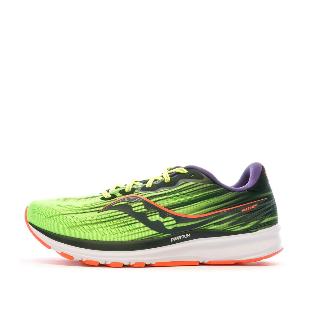 Chaussures de running Jaune Homme Saucony Ride 14 pas cher