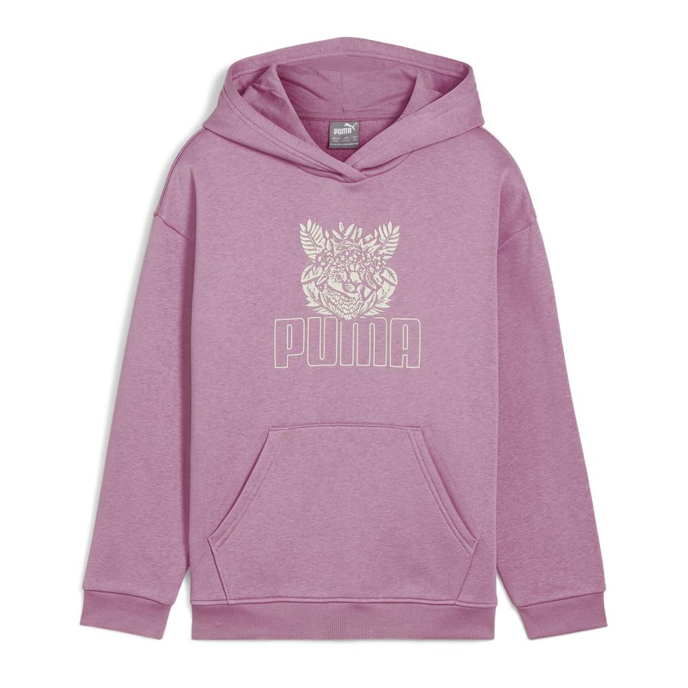 Sweat Capuche Rose Fille Puma Ess+ Tropicat pas cher