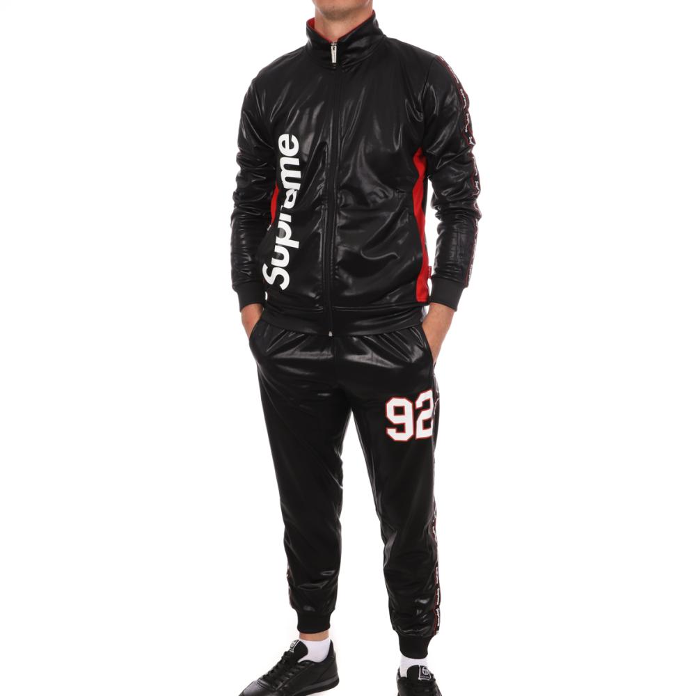 Survêtement Noir/Rouge Homme Supreme Grip Soul pas cher