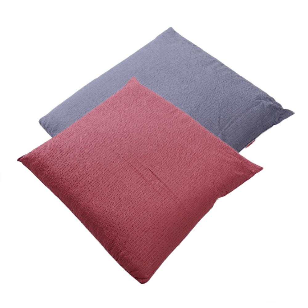 Lot de 2 Oreillers Bordeaux/Gris Dodo Confort & Déco 60x60 vue 2