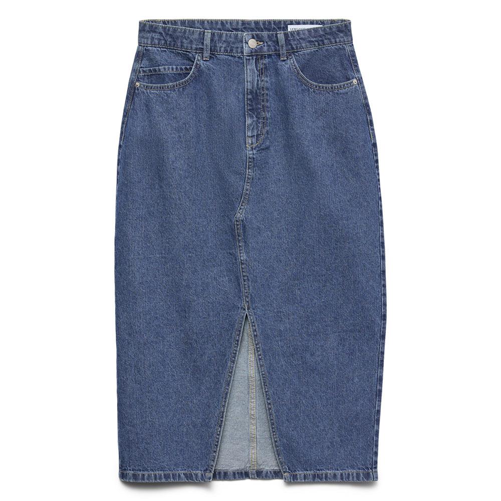 Jupe en Jean Bleu Foncé Femme Vero Moda Elfi pas cher