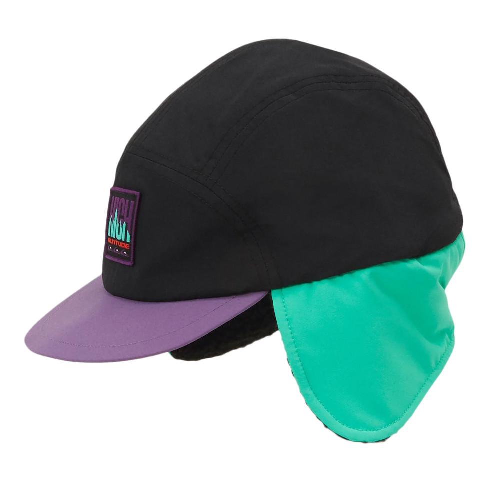 Casquette Noire/Verte/Violette Homme Quiksilver High Time Cap pas cher