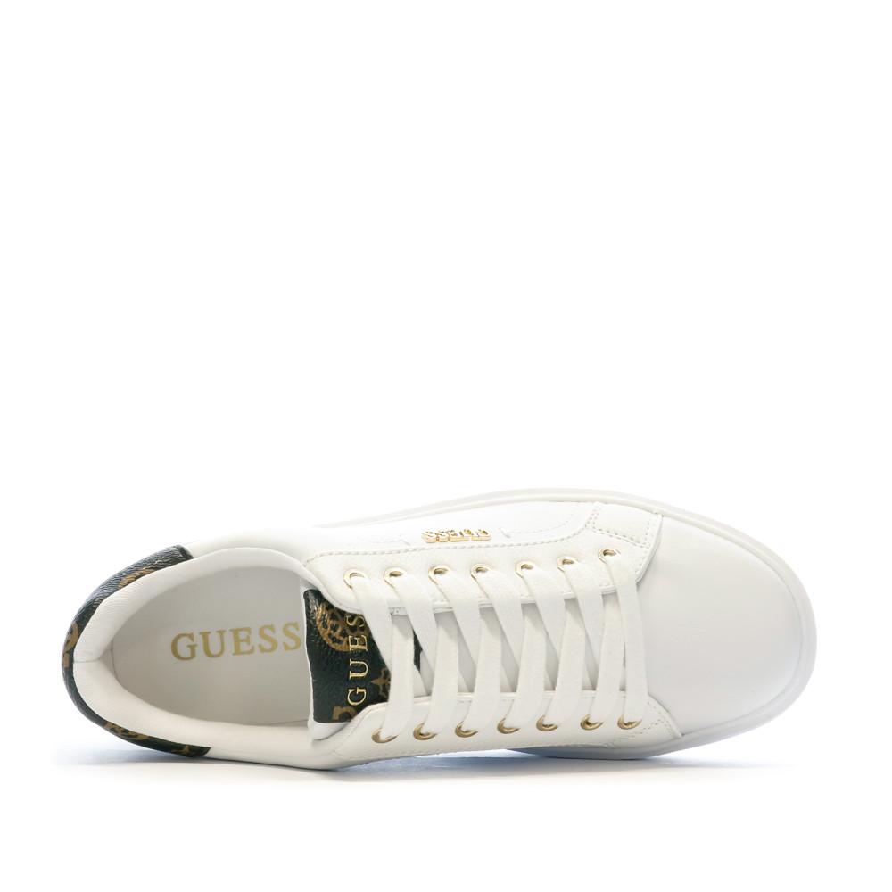 Baskets Blanche Femme Guess Corlina vue 4