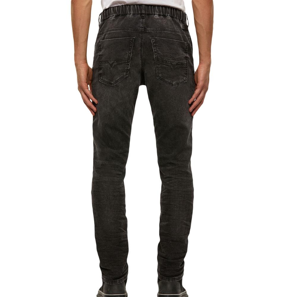 Jean Slim Gris Homme Diesel Krooley Jogg vue 2