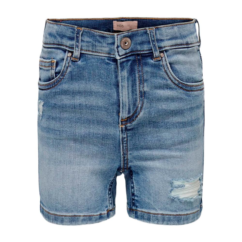 Short Skinny en Jean Bleu Fille Kids Only Special Bright pas cher