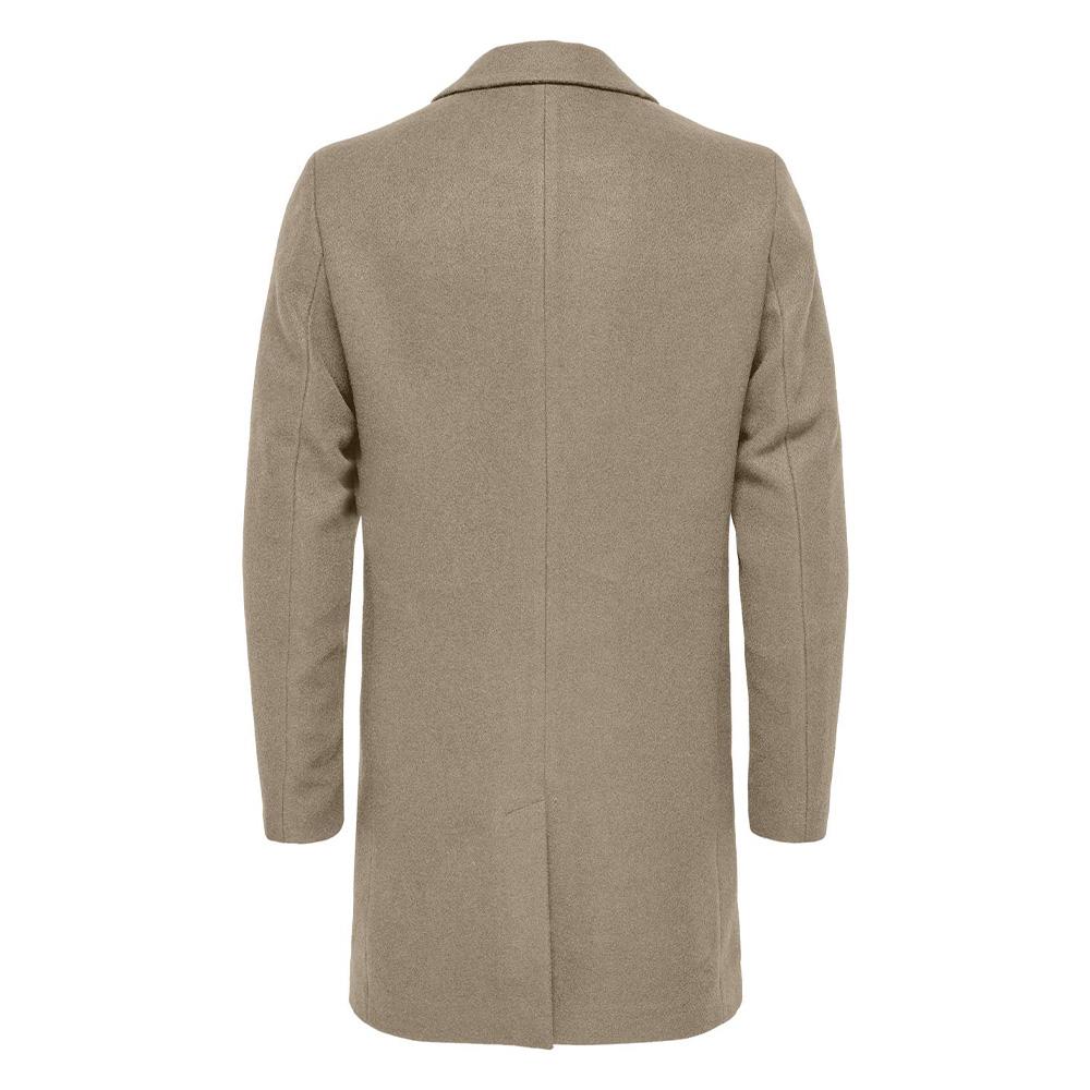 Manteau Beige Homme Only & Sons Maylon vue 2
