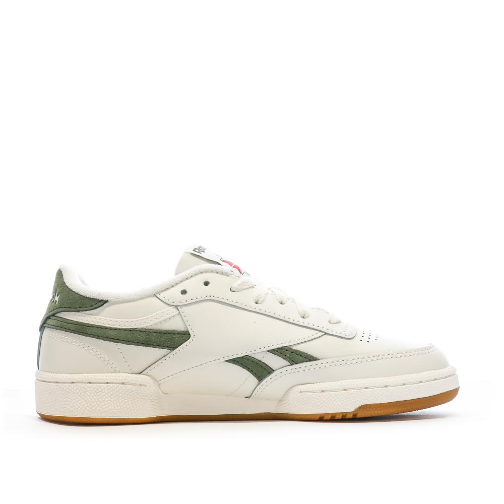 Baskets Blanches/Kaki Femme Reebok Revenge vue 2