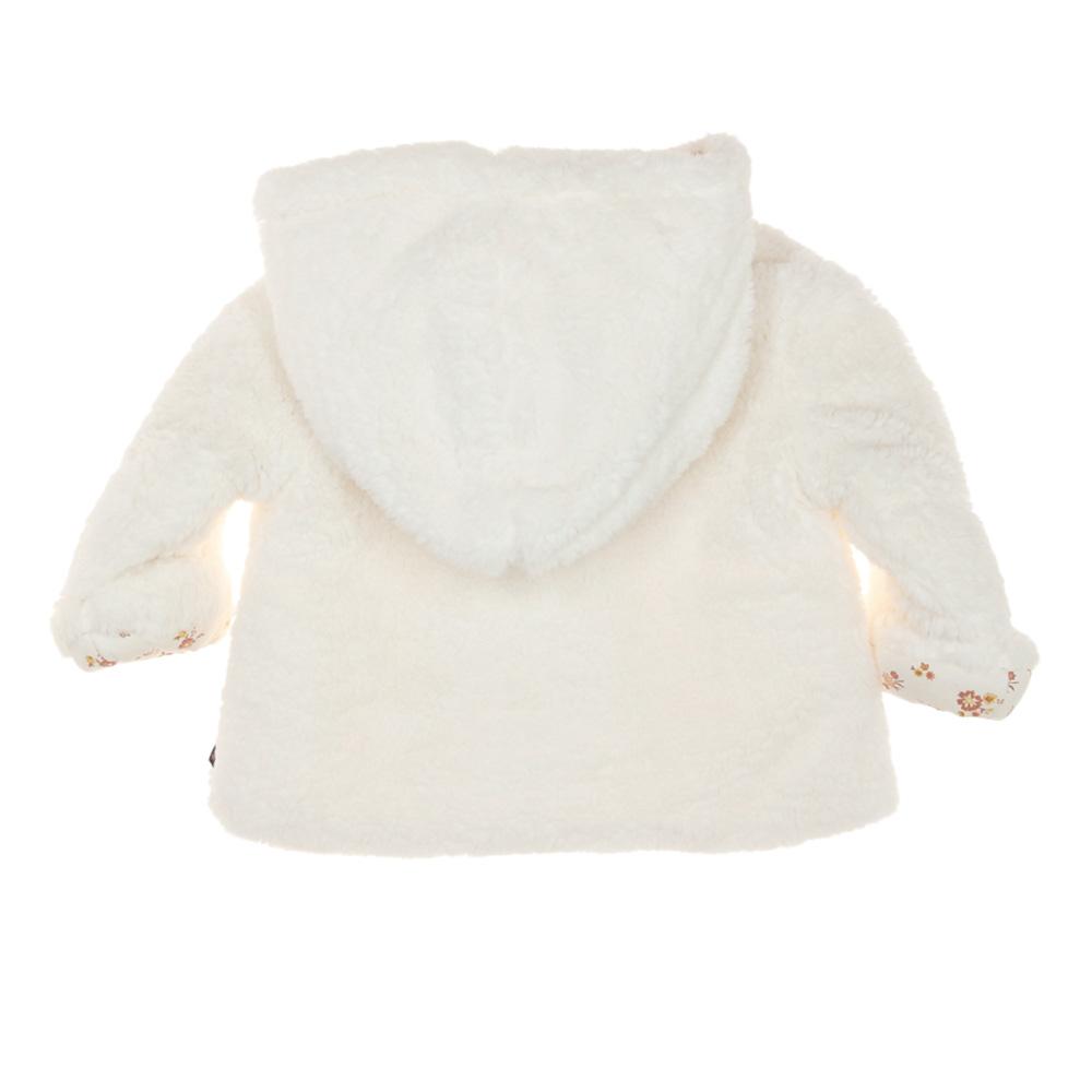 Manteau Sherpa Blanc Doux Fille EOM Xaopol vue 2