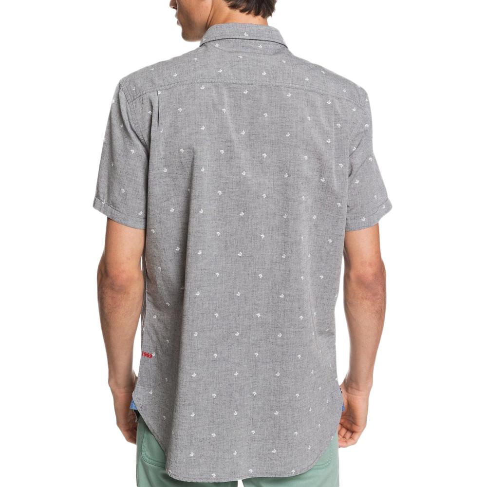 Chemise Manches Courtes Grise Homme Quiksilver Club de mers vue 2