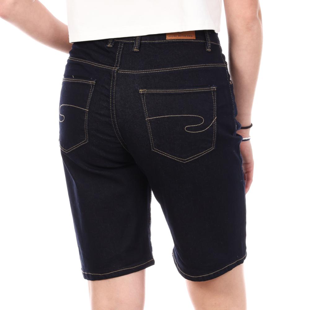 Short Bleu Brut Femme Lee Cooper Opara vue 2