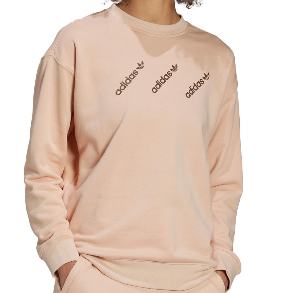 Sweat Rose Femme Adidas Crew pas cher