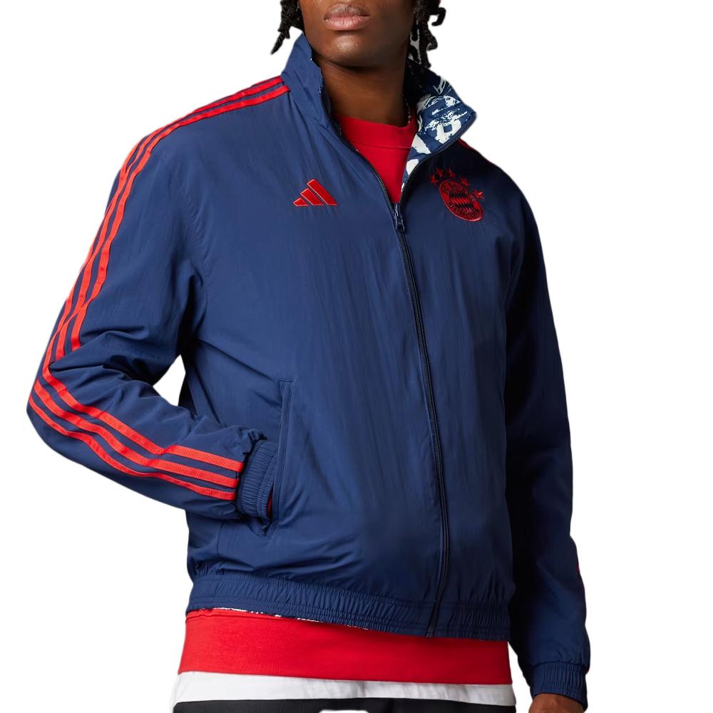 Bayern Munich Veste Réversible Marine Homme Adidas 2023 pas cher