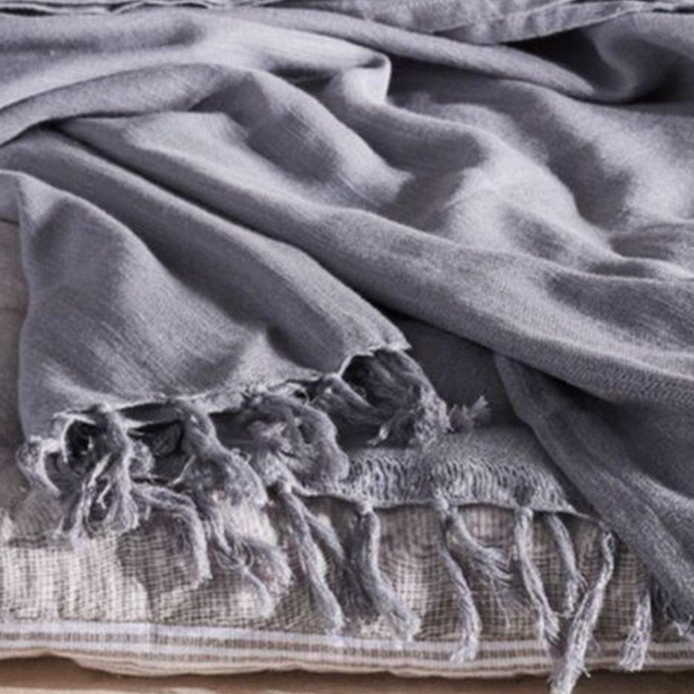 Plaid Gris Today Plaid été150x200 vue 2