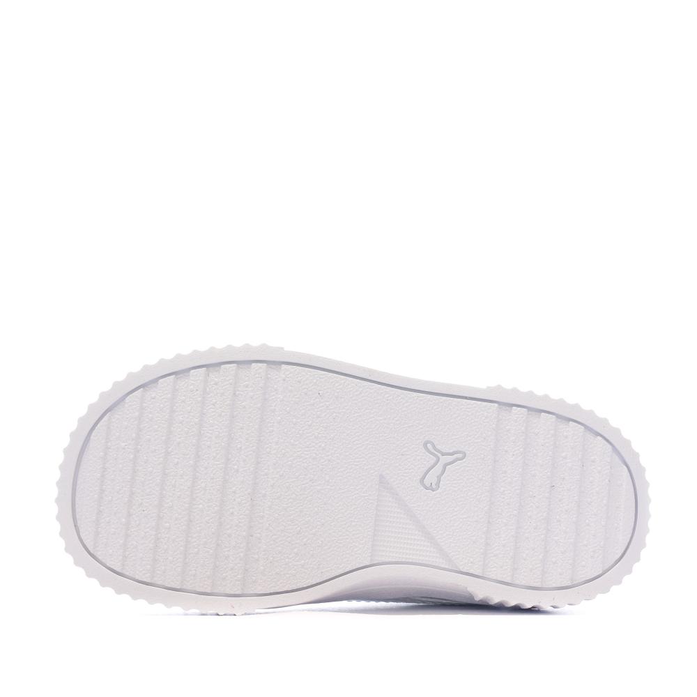 Baskets Blanches Fille Puma Carina Holo vue 5