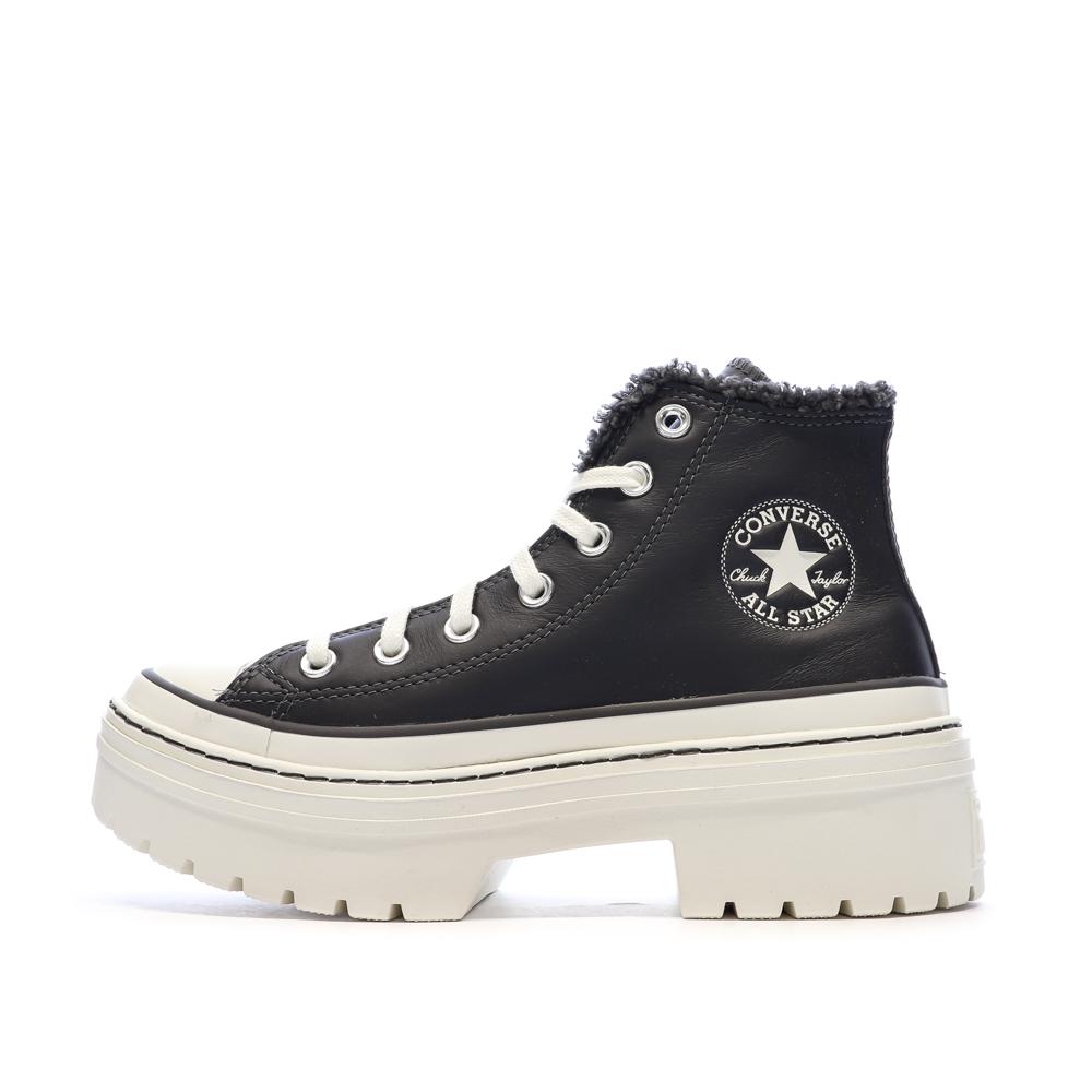 Baskets Noires Femme Converse Chuck Taylor All Star Lugged pas cher