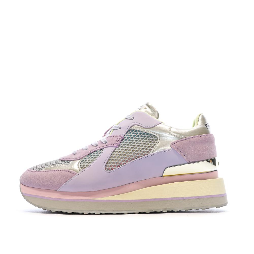 Baskets Rose/Lilas Femme Replay GWS4M pas cher