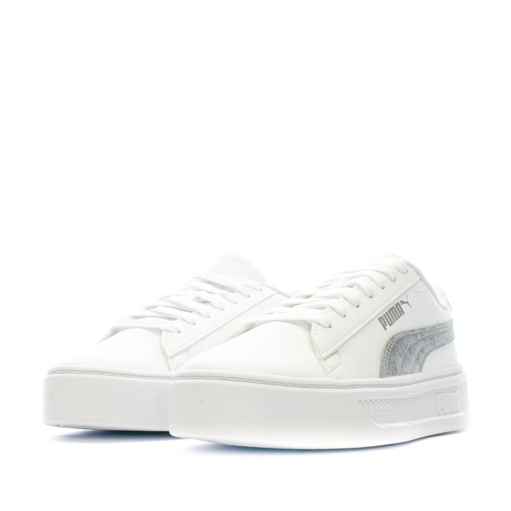 Baskets Blanches/Argent Femme Puma Platform vue 6