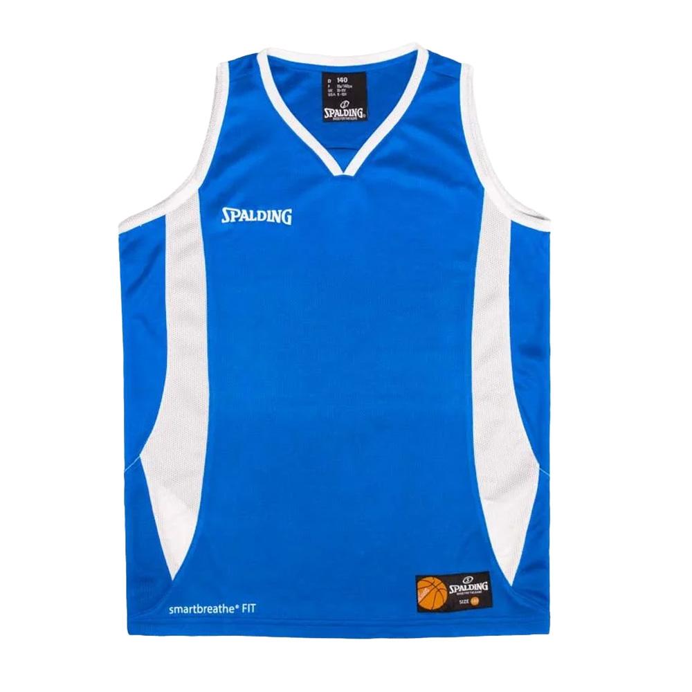 Débardeur Bleu/Blanc Homme Spalding Tank pas cher