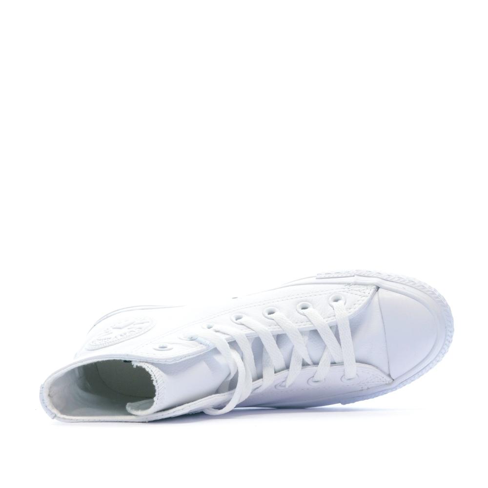 Baskets Blanches Homme Converse monochrome vue 4