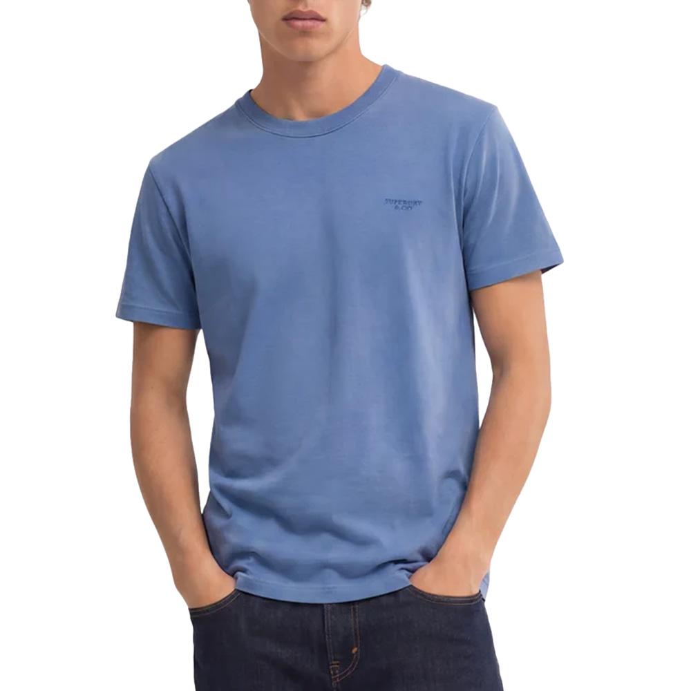 T-Shirt Bleu Clair Homme Superdry Essential pas cher