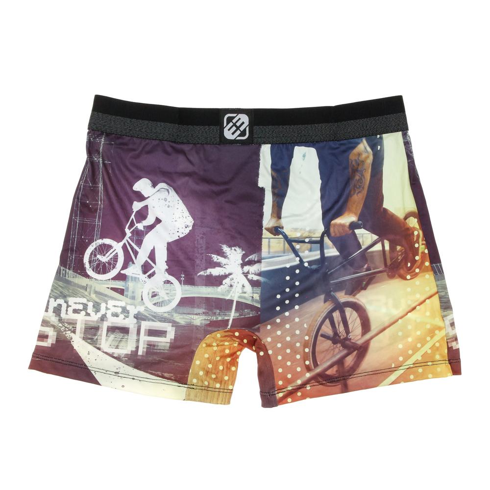 Boxer Violet/Jaune à Imprimés Homme Freegun NIN vue 2