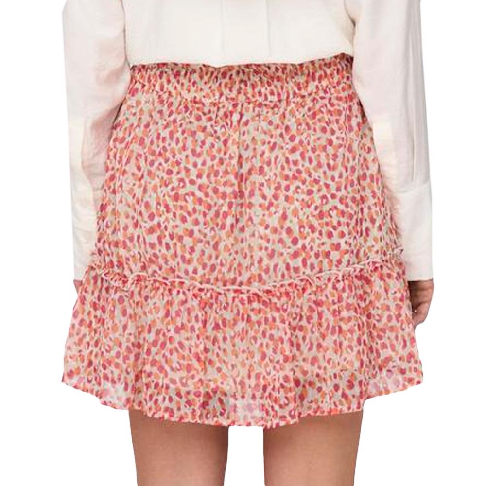 Jupe Rose/Écru à Petits Pois Femme JDY Life vue 2