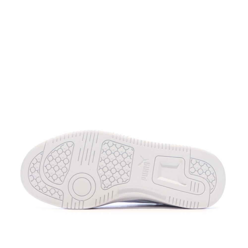 Baskets Blanches Mixte Puma Rebound V6 vue 5