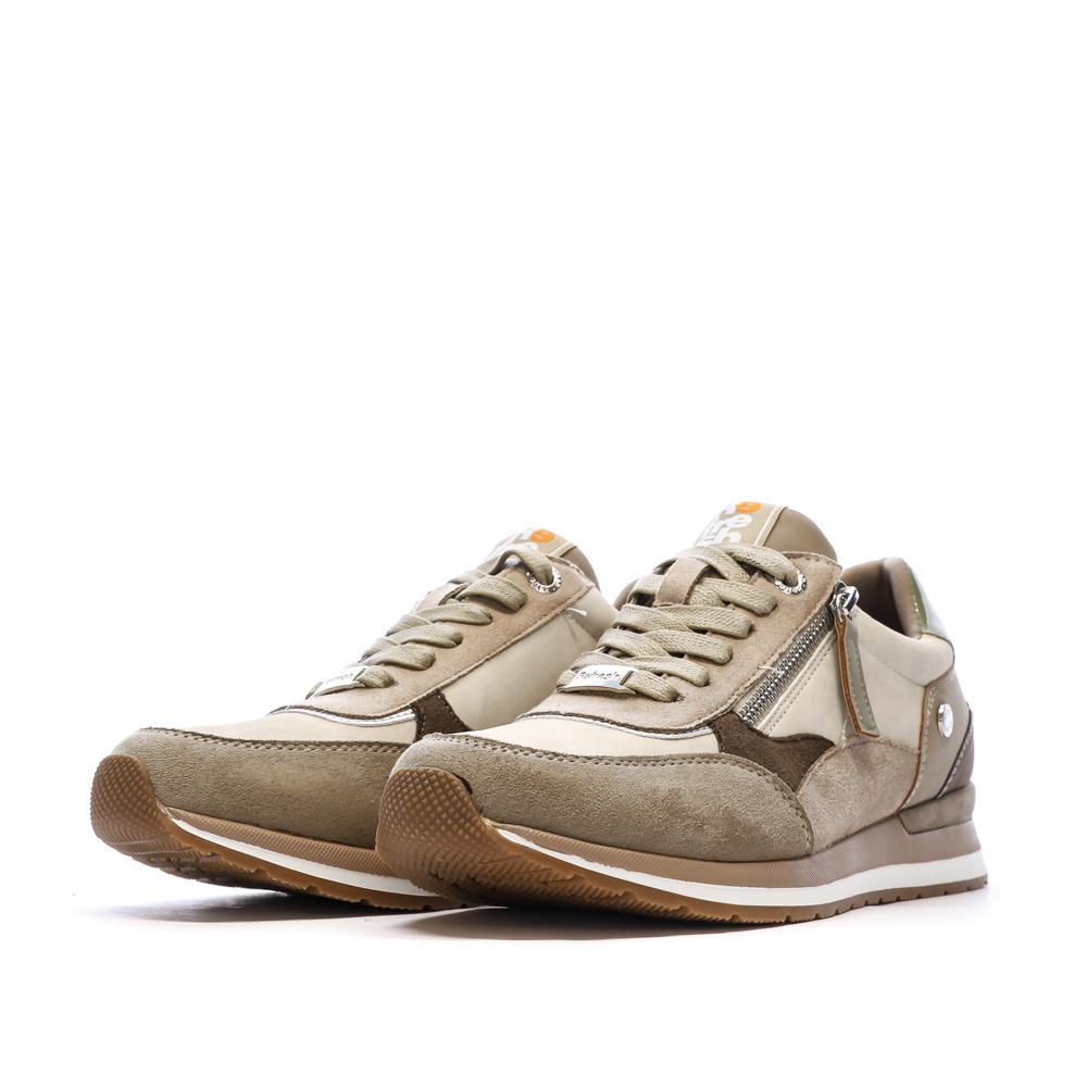 Zapatillas beige para mujer Refresh 171401 ver 7