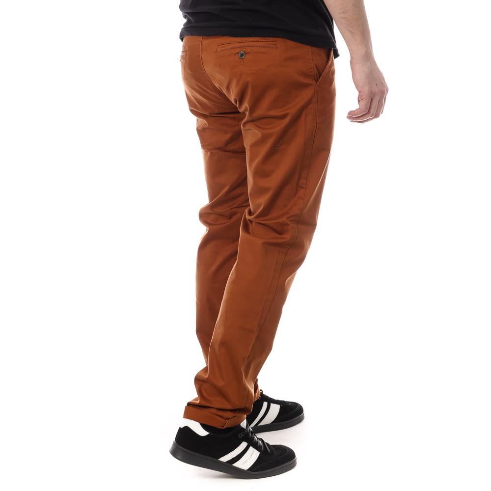 Chino Marron Foncé Homme Paname Brothers Costa vue 2