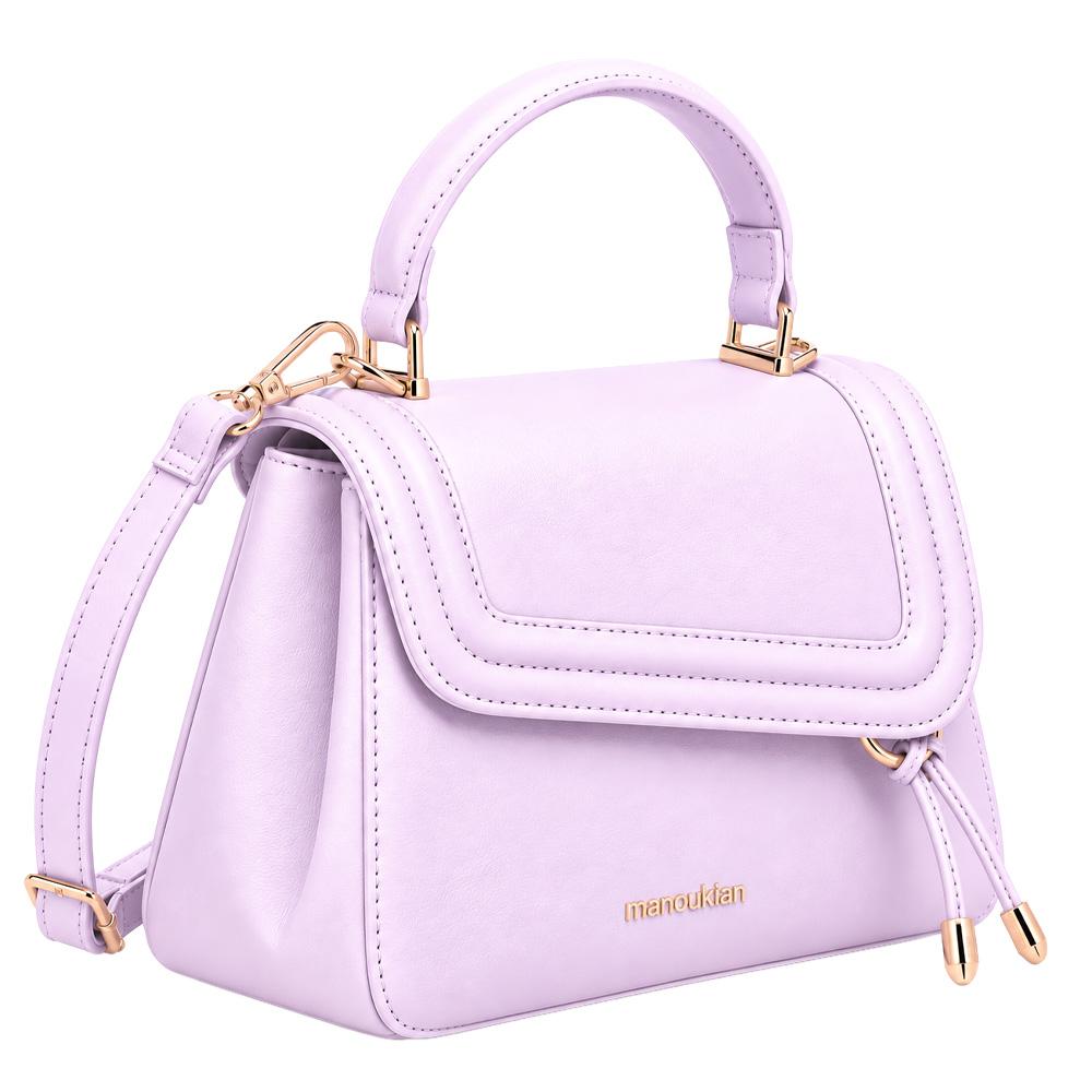 Sac à Bandoulière Mauve Femme Manoukian Melissa pas cher