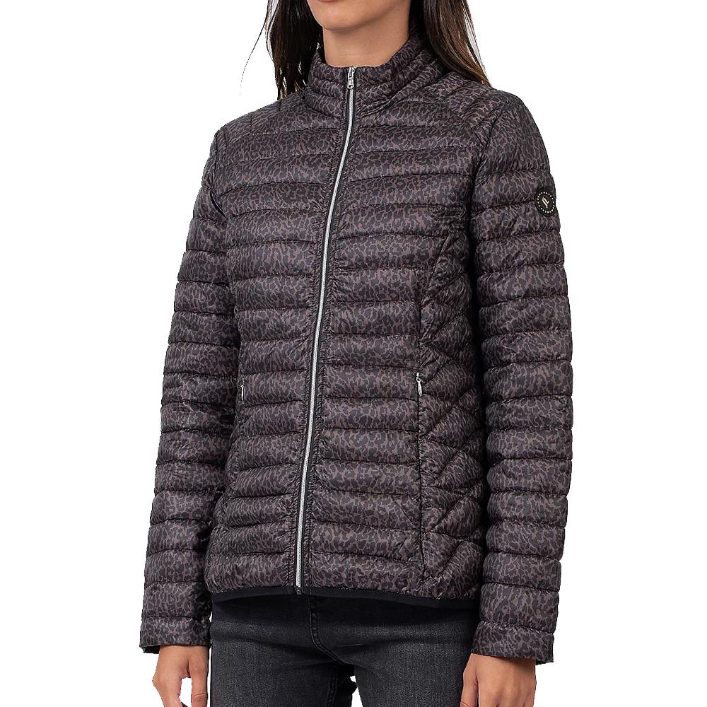 Doudoune Léopard Marron/Noir Femme Sun Valley Yorba pas cher