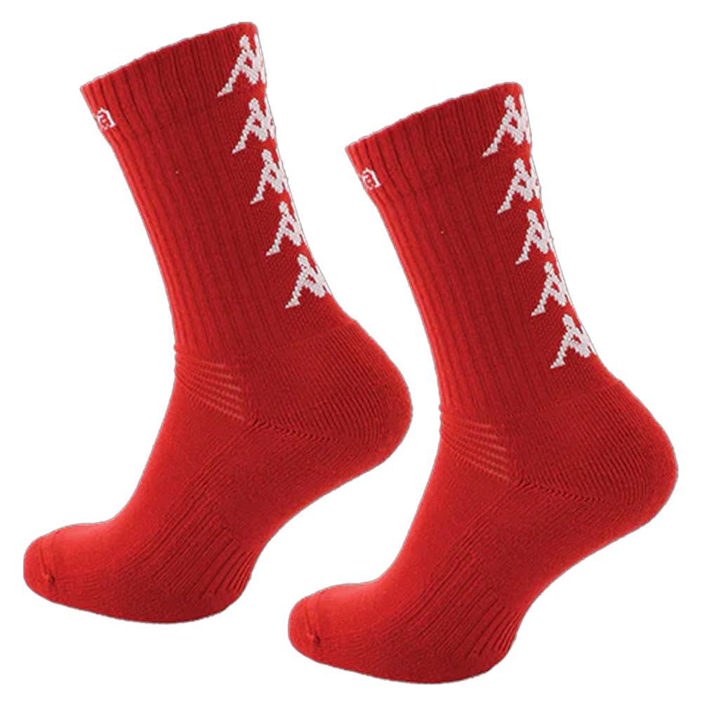 Chaussettes de Sport Rouge/Blanc Kappa Eleno pas cher