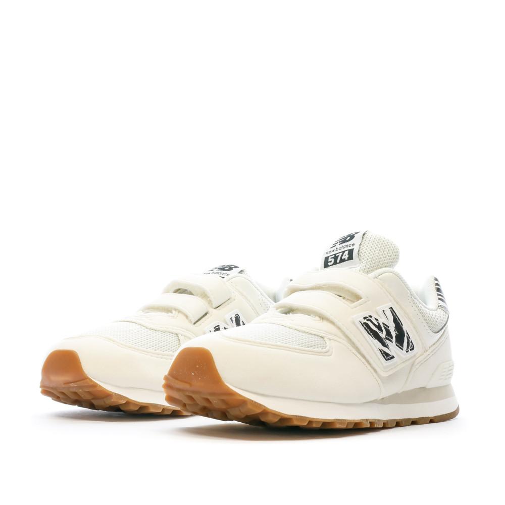 Baskets Ecrus Fille New Balance 574 vue 6