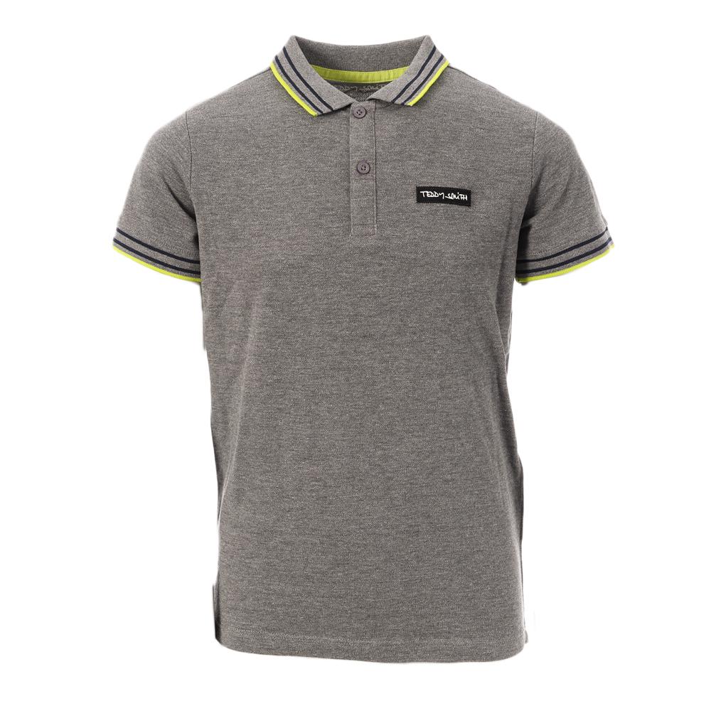 Polo Gris Garçon Teddy Smith Pasy 2 pas cher