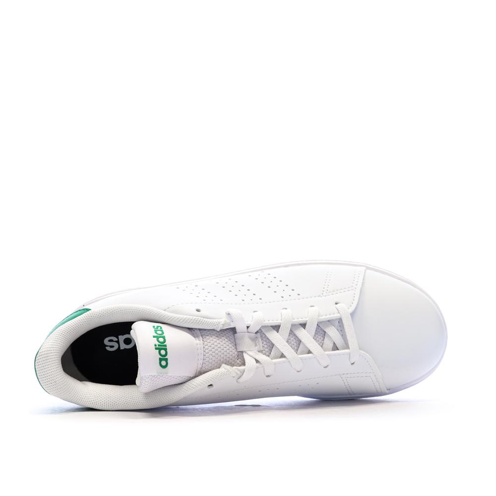 Baskets Blanches Mixte Adidas Advantage Base 2.0 J vue 3