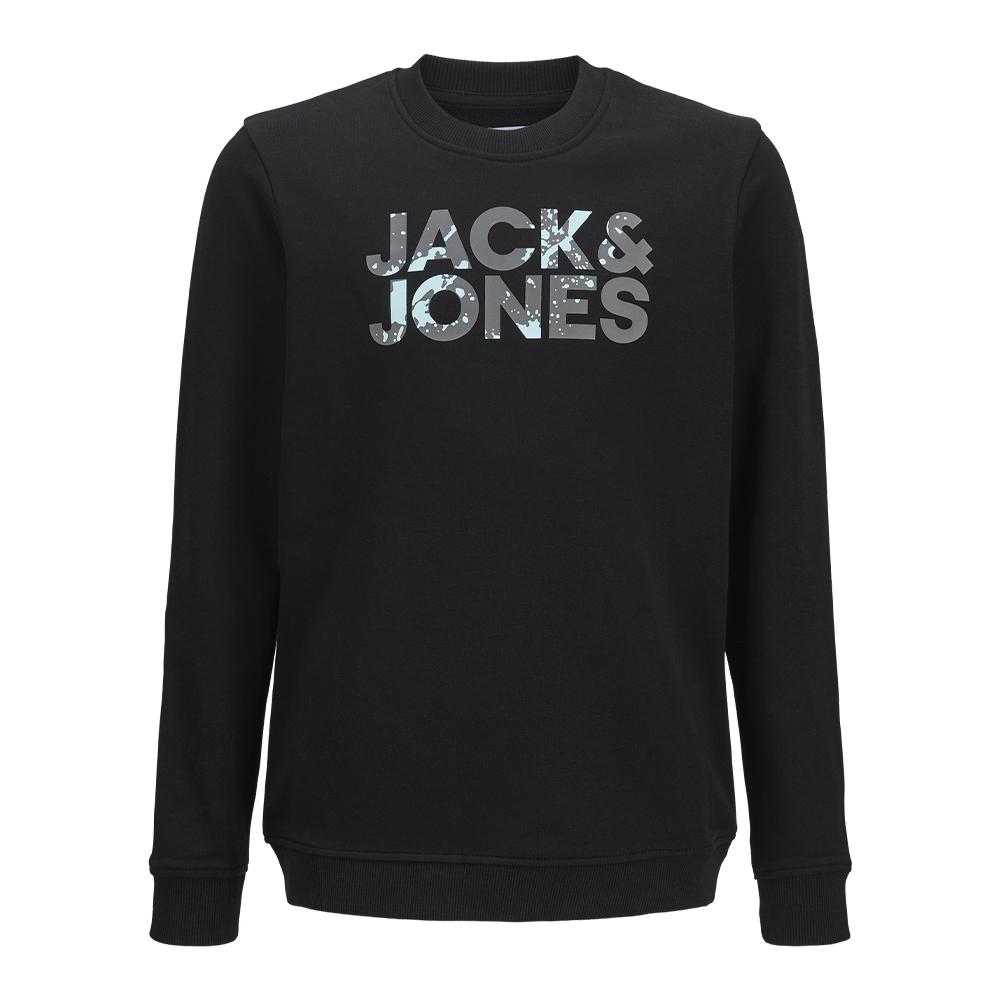 Sweat Noir Garçon Jack & Jones Splash544 pas cher