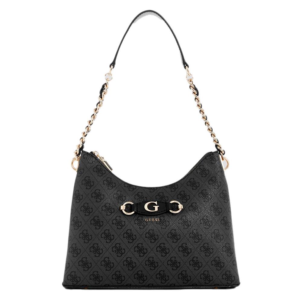 Sac à main Noir/Gris Femme Guess Izzy Top pas cher